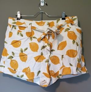 Loft Linen Lemon Shorts
